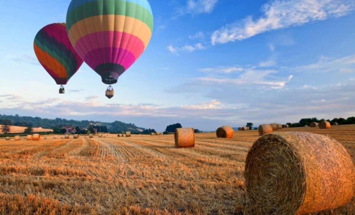 Balloon flight in the Bages - montserrat